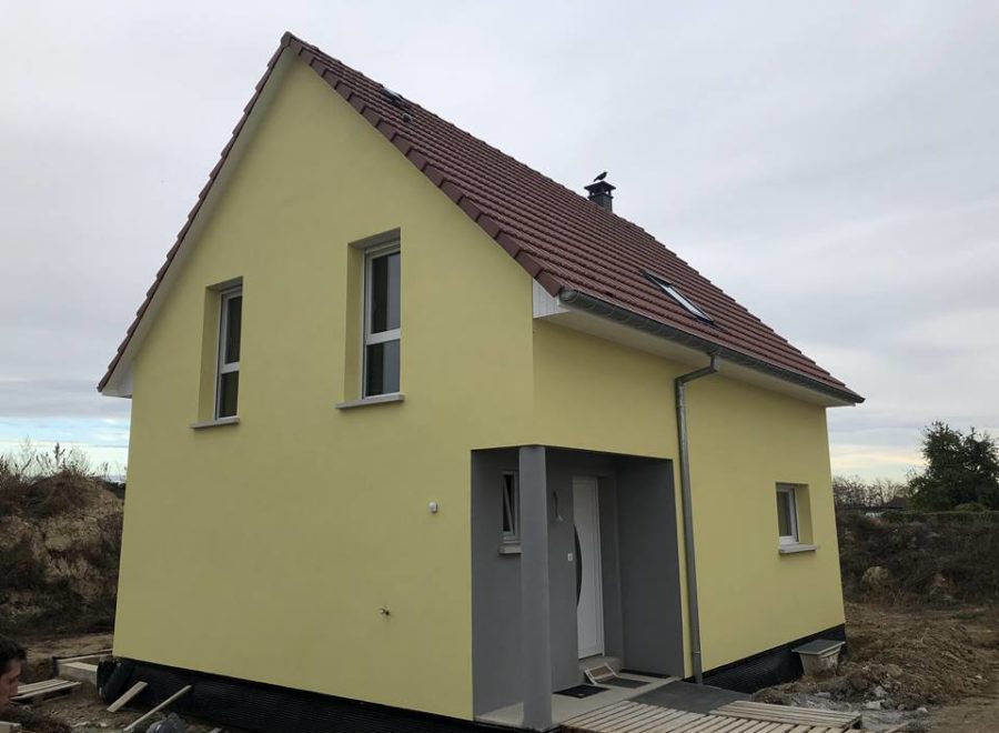 Construction secteur Ensisheim maison deux pans à étage